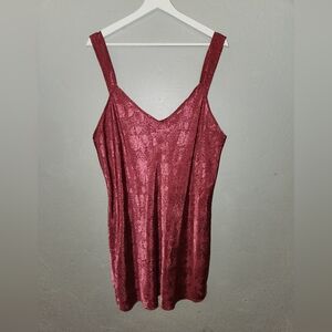 Vintage 1980s Mauve Pink Satin Slip Dress by Just For Women